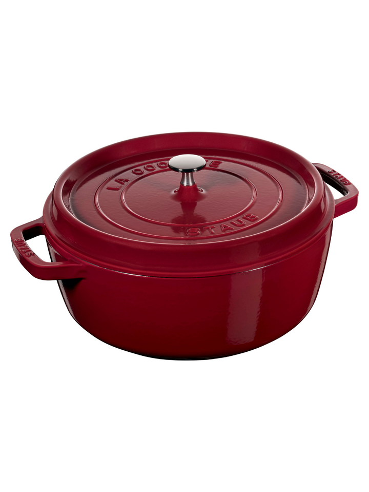 Staub lage cocotte bordeauxrood - 28 cm (5,7 l)